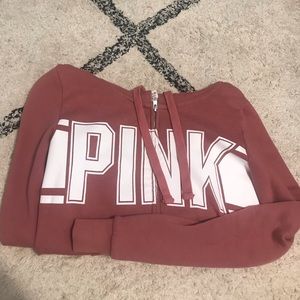 pink zip up